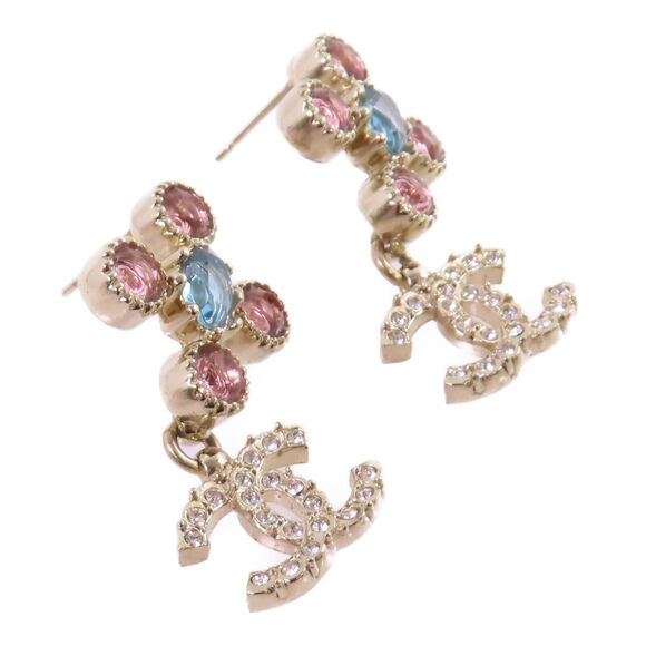 Chanel Cc Ghw Earrings C21 Metal #166065C64B - Picture 9 of 13